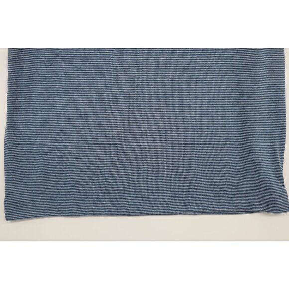 Footjoy Mens Striped Polo Golf Shirt Medium Blue Dri release Cotton Blend - Picture 8 of 10
